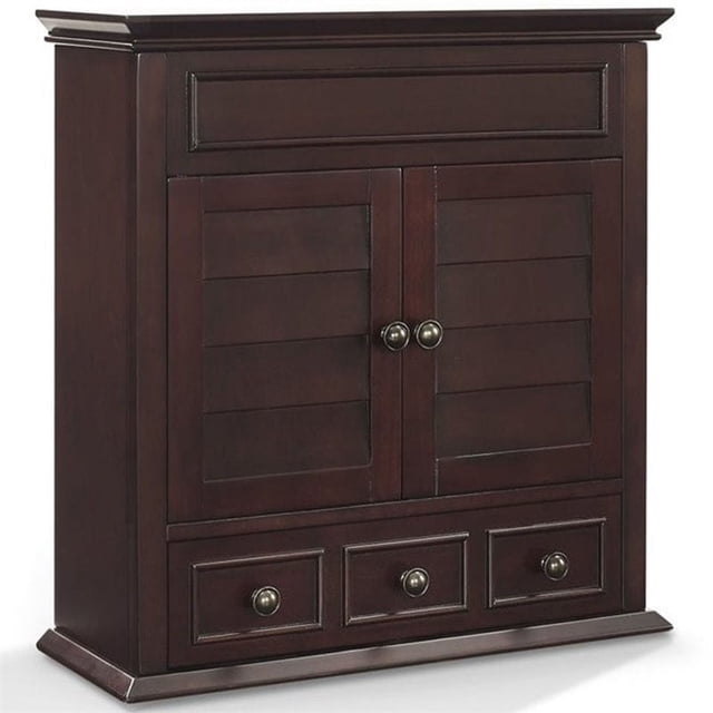 Crosley Lydia Armoire à Pharmacie Murale avec Tiroir de Rangement, Espresso