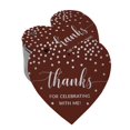thumbnail image 1 of Inkdotpot Real Silver Foil Thanks For Celebrating With Me Birthday Tags Favor Hang Paper Tags 100 Pieces, 1 of 6