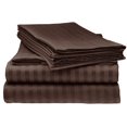 thumbnail image 1 of ELAINE KAREN 1800 Series - Soft Brushed Microfiber - Striped TWIN Bed Sheet Set, Mocha, 1 of 1