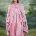 thumbnail image 3 of Womens Cape Hooded Cardigans Fahsion Cloak Long Poncho Solid Color Open Front Outwear Plus Size Winter Coat, 3 of 7