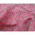 thumbnail image 4 of oneOone Silk Tabby Fabric Floral Block Printed Craft Fabric BTY 42 Inch Wide, 4 of 4