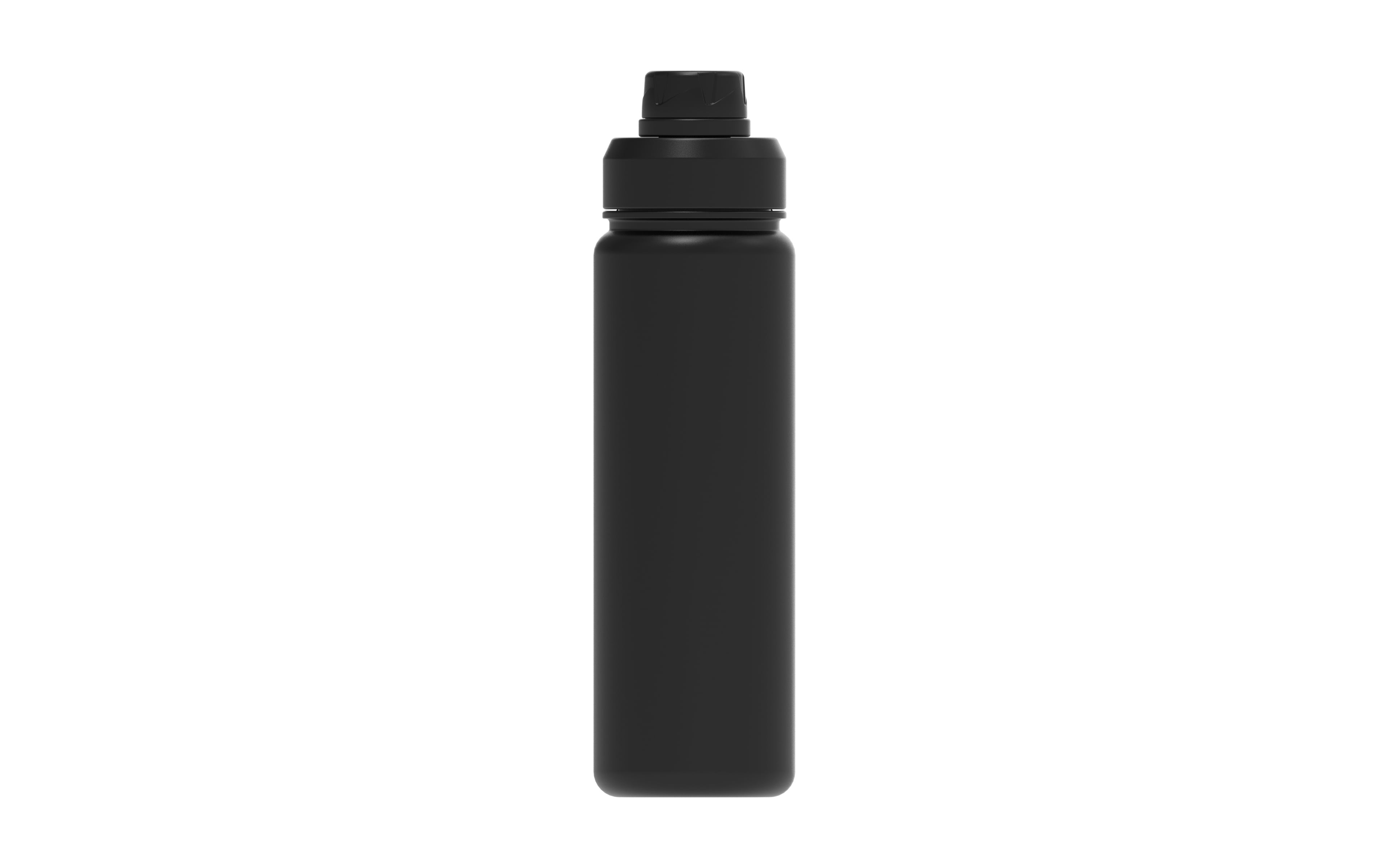 Gobelet isotherme Mainstays 24 oz (700 ml) noir, bouteille d'eau isotherme en acier inoxydable à double paroi, étanche, pour les voyages et l'usage quotidien