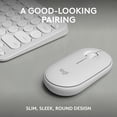 thumbnail image 4 of Logitech Pebble 2 Combo, Wireless Keyboard and Mouse, Quiet and Portable, Customizable - White, 4 of 11