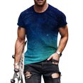 thumbnail image 1 of Bellella T-shirt Homme Col Rond T-Shirts Manches Courtes Hauts d'Été Mode Blouse Imprimée Numérique 3D Pull Homme Style m L, 1 of 2