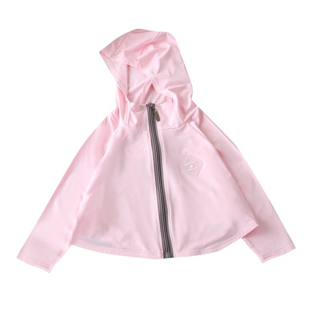 Posijego Veste de Protection Solaire pour Enfants, Chandail à Capuchon d'Été Rafraîchissant, Chemise de Pêche, Course, Randonnée pour Garçons et Filles