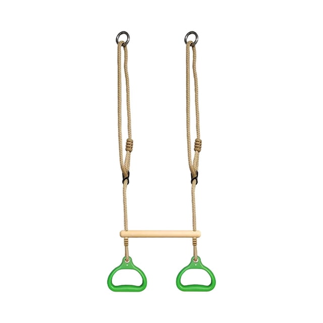 Lipstore Trapeze Bar Stable Sturdy Portable Swing Set for Indoor Outdoor Use Home Gym Green