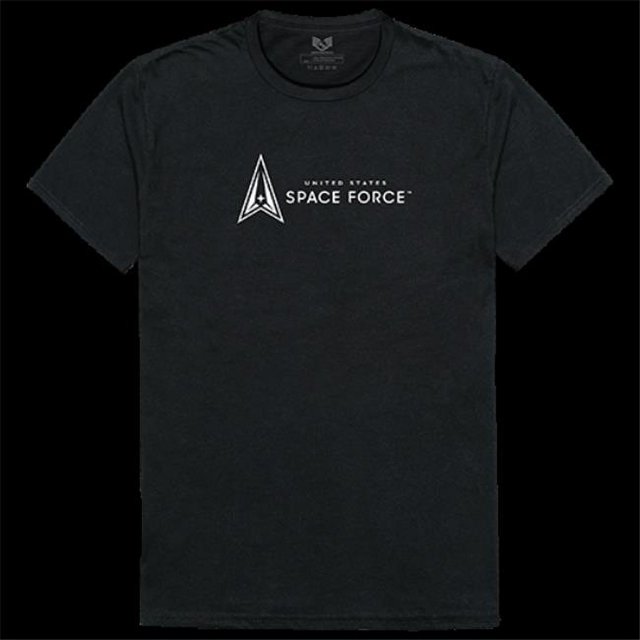 Rapid Dominance RS2-SF2-BLK-01 T-Shirt Graphique Décontracté Force Spatiale US, Noir - Petit