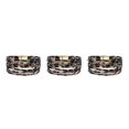 thumbnail image 4 of yingyy Bracelet Multi-layers Magnetic Buckle Leather Multi-colored Leopard Print Bangle Party Decoration Wristband Jewelry Light Brown 3Set, 4 of 6