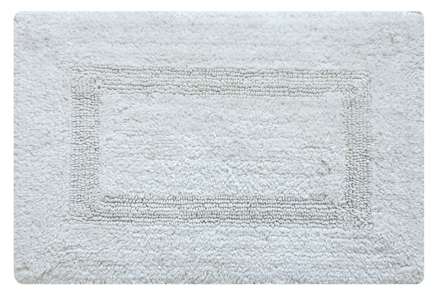 Tapis de bain en coton réversible doux et absorbant Fabstyles Basix