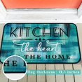 thumbnail image 2 of Modern Abstract Kitchen Mats for Floor, Blue Green Turquoise Teal Kitchen Rugs Set of 2 Carpet Area Rug, Vintage Farmhouse Modern Kitchen Decor and Accessories Stuff, 17x30 and 17x47 Inch, 2 of 6