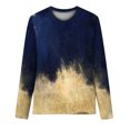 thumbnail image 4 of Jsaierl T-Shirts à Manches 3/4 pour Femmes, Imprimé Scintillant, Col Rond, Grande Taille, Décontracté, Ample, Tendance, Sortie, Fête, 4 of 5