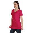 thumbnail image 3 of Inkmeso Long Length Notch Neck Top For Women Basic Cotton Tee Shirt w/ Pocket Patch Legging Top, 3 of 7
