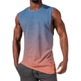 thumbnail image 1 of NTACZA Athletic Men's Tank Tops Sleeveless Basic Shirt Sports Gradient Crew Neck Men Shirts L, 1 of 5