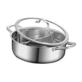 thumbnail image 4 of simhoa Shabu Shabu Divider Hot Pot Cooking Gas Stockpot for Camping Household Party 26cm, 4 of 8