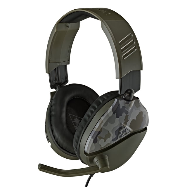 Turtle Beach® Recon 70 Green Camo Gaming Headset PS4™ Pro, PS4™ & PS5™ | Xbox One & Xbox Series X|S | Mobile
