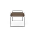 thumbnail image 5 of Gansett Reception Waiting Room Healthcare 2-Seat Bench / Silver Steel / Brown, 5 of 5