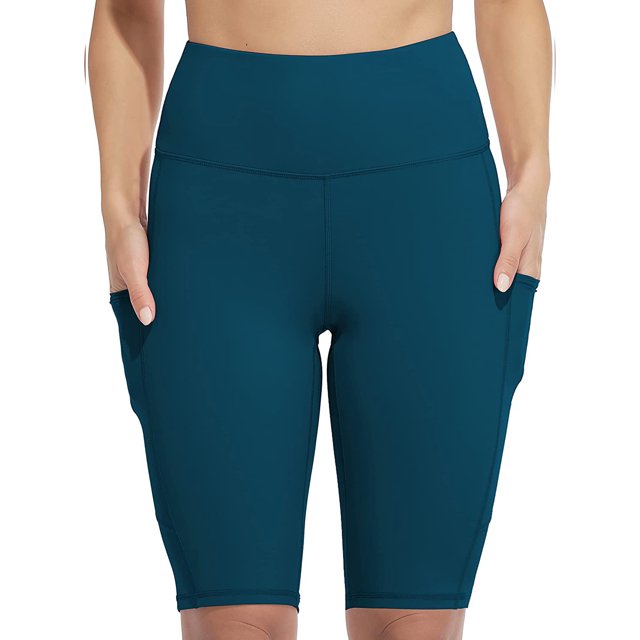 Caleçon de Running pour Femmes avec Poches Latérales Taille Haute