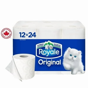 Royale Original: ANGLAIS 2 Ply papier hygiénique, 12 Égal 24 Toilettes de salle de bains, 242 Feuilles de papier hygiénique par rouleau