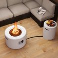 thumbnail image 4 of Gymax 40,000 BTU Outdoor Fire Pit Table Set w/ Tank Holder Stainless Steel Burner, 4 of 10