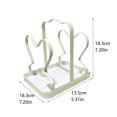 thumbnail image 4 of TIELUTT Kitchen Lid Storage Rack with Tray Lovers Wooden Dish Drying Rack Kitchen Rack Portable Stainless Steel Rolling Rack for Kitchen Stainless Steel Draining Rack Dish Soap Holder Kitchen, 4 of 8