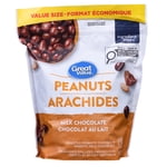 Great Value Milk Chocolate Peanuts 880g, Kosher, Value Size Format