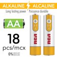 thumbnail image 2 of RCA - Lot de 18 Piles Alcalines AA, Autonomie Longue Durée, Sans Mercure, 2 of 2