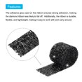 thumbnail image 4 of Unique Bargains 1 Roll 1 Yard Self Adhesive Crystal Rhinestone Diamond Ribbon for Arts & Crafts Project Black, 4 of 5