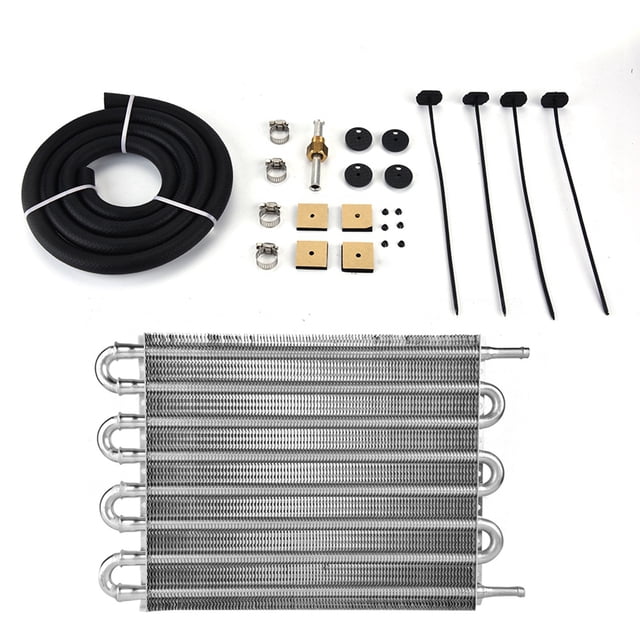 Radiateur Refroidisseur d'Huile, Kit de Refroidisseur d'Huile de Voiture 8 Rangées Télécommande Kit de Refroidisseur d'Huile Expérience Inégalée