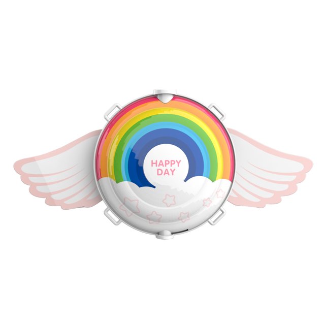 SIYTUAU Rainbow Angel Backpack Water Injection Toy Large Capacity Pull Out Backpack For Kids Pp Plastic 17.7X10.6X2.4 Inch Water Gun Toy A