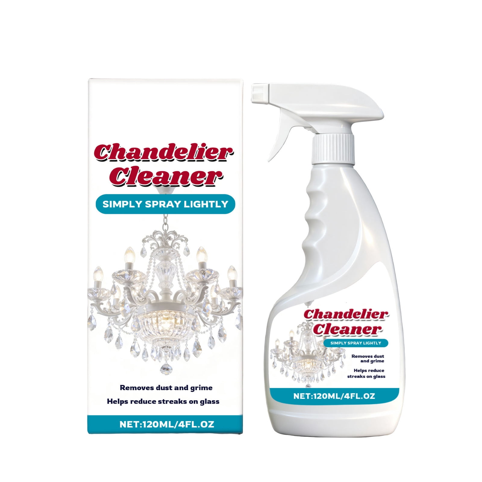 YFGEFTR Chandelier Cleaner Spray, Chandelier Cleaner Drip Dry No Wipe, Dust Remover & Streak Free Cleaner Spray, Fast Effortless Cleaning, Helps Loosen Dirt & Grime