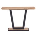 thumbnail image 2 of Moderne MDF et Métal Console - Naturel et Noir, 2 of 7