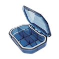 thumbnail image 1 of Xuanheng Small Pill Container Lightweight with Compartments Pill Holder for Bag Purse BlueRectangle, 1 of 8