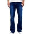 thumbnail image 1 of Penkiiy Pantalon Jeans Coupe Ajustée, Pantalon Jeans Extensible Confortable Coloré à la Mode au Style Plus Jeune pour Hommes, Jeans Skinny Coupe Extensible m Bleu, 1 of 8