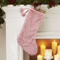 thumbnail image 4 of Holiday time Faux Fur Stocking,21 inch,pink colour, 4 of 4