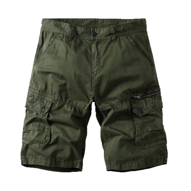 Shorts Cargo d'Entraînement pour Hommes Légers de Randonnée à devant Plat Shorts Tactiques de Travail avec Multiples Poches