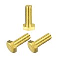 thumbnail image 1 of Unique Bargains Brass Hex Bolts, M10x30mm 3 Pack Fully Thread Grade 4.8 Machine Screws, 1 of 4