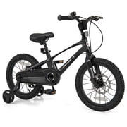 Costway 16" Kid's Bike with Adjustable Handlebar & Saddle Dual Disc Brakes Black