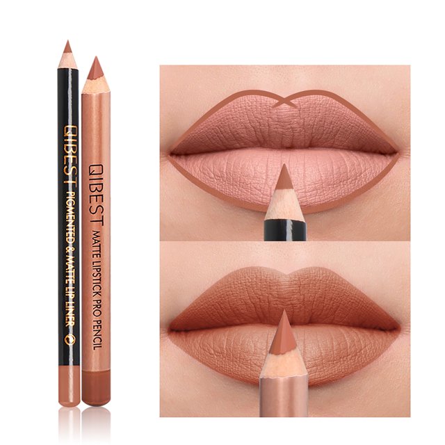 Lipstick Pen + Lip Liner Set Matte Waterproof Lipstick Lip Liner Lip Pencil, Color Lipstick