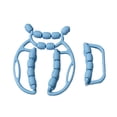 thumbnail image 3 of jinwen 2 Pieces Muscle Relax Roller Massagers Circular Leg Clamps for Arms Neck Gym Blue, 3 of 9