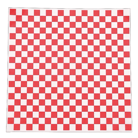 Feuilles de Papier Ciré Sec à Carreaux pour Charcuterie, Doublures en Papier pour Panier Alimentaire en Plastique, Spécial pour Emballer le Pain