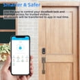 thumbnail image 3 of Smart Lock Fingerprint Electronic Deadbolt Door Lock with Keypad-Bluetooth,Keyless Entry Smart Deadbolt,Free App Control,IC Card,Ekeys Sharing,Passcode,Auto Lock,Support Google Home, 3 of 4