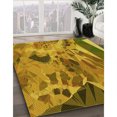 thumbnail image 3 of Ahgly Tapis d'Intérieur Lavable en Machine Carré Marron Selle, 6 Pieds Carré, 3 of 7