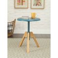 thumbnail image 1 of Table de bout Lumina d'ACME, bleu sarcelle et bois naturel, 1 of 2
