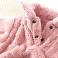 thumbnail image 4 of RXIRUCGD Manteau à Manches Longues pour Enfants, Col Rond, Couche Inférieure en Cuir Artificiel (Rose, Taille: S), 4 of 9