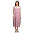thumbnail image 1 of Moomaya Chemise de Nuit à Manches pour Femmes, Imprimée, en Coton, 1 of 5
