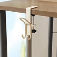 thumbnail image 4 of Metal Desk Holder Hanger Desk Cable Management Undertable Storage For Headphones Bags Keys, 4 of 5