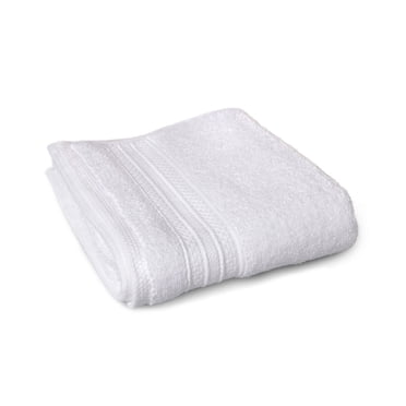 Serviette de toilette Hometrends unie 100 % coton, 1 pièce, 550 g/m², très absorbante et douce, blanche