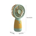 thumbnail image 3 of TopLLC Mini Handheld Fan, Matching Color Design Portable Personal Table Fan, USB Rechargeable Battery Operated Handheld/Desktop Electric Fan Low Noise Strong Airflow Cooling Fan for Office Travel, 3 of 9