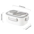 thumbnail image 2 of 40oz Adult Bento Box PP & Silicone Multiple Compartments Leak Proof Microwave Refrigerator Safe Built in Handle Kitchen Use, 2 of 3