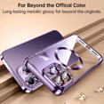 thumbnail image 3 of Dteck MagSafe Compatible with iPhone 15 Pro Case, Magnetic Clear Case for iPhone 15 Pro, Slim Plating Edge Soft TPU Cover Shockproof Phone Case 6.1 Inch,Purple, 3 of 4